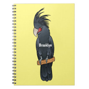 Carnet Illustration d'un oiseau de cobaye de palme