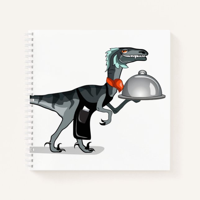 Carnet Illustration D'Un Serveur De Restauration Raptor. (Devant)