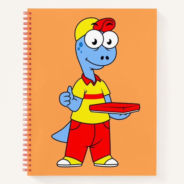 Carnet Illustration D'Une Personne Qui Livrait Le Brontos (Devant)