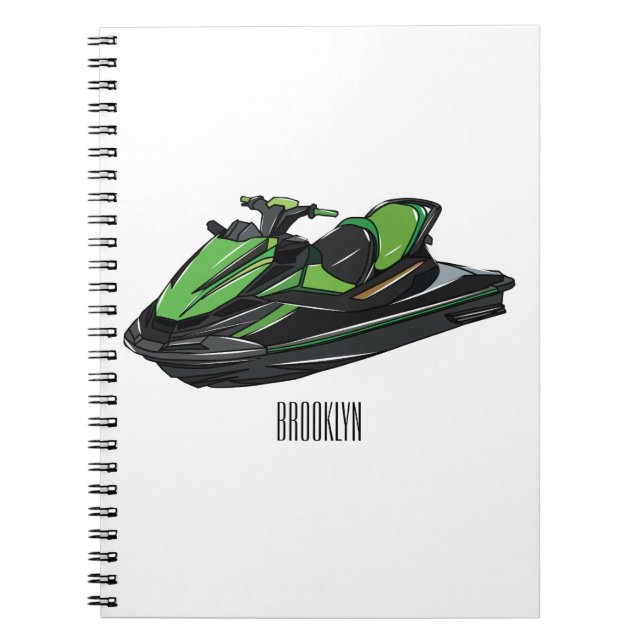 Carnet Illustration Jet ski (Devant)