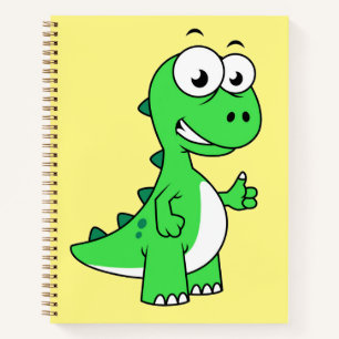Carnet Illustration Mignonne Du Tyrannosaurus Rex. 2