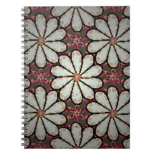 Carnet Illustration Motley. Petites fleurs colorées. Spri