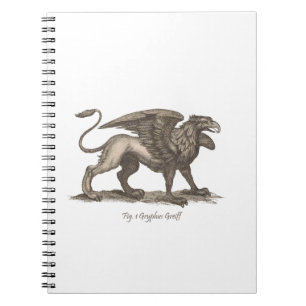 Carnet Illustration vintage de griffon (greiff de