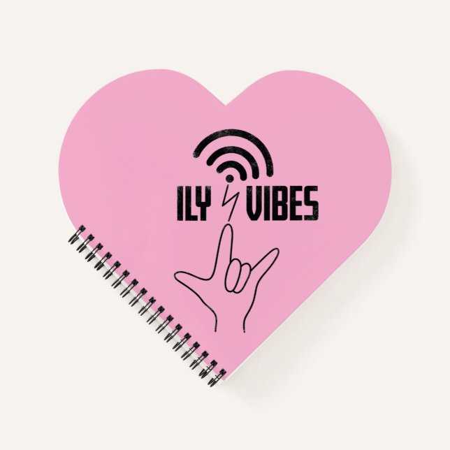 Carnet ILY Vibes - Conception ASL  (Devant)