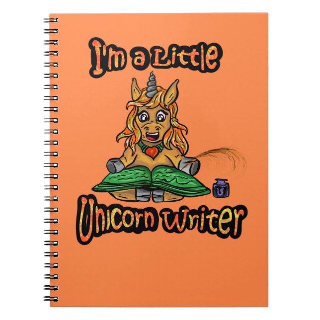 Carnet I'm A Little Unicorn Writer Spiral Notebook (Devant)