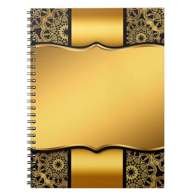 Carnet image Arrière - plan cadre or (Devant)