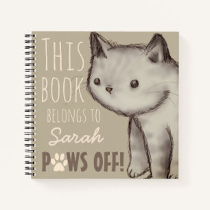 Carnet Image Cat Cute Personnalisée - Éteins