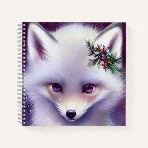 Imaginaire Blanc Renard bébé avec yeux lavande