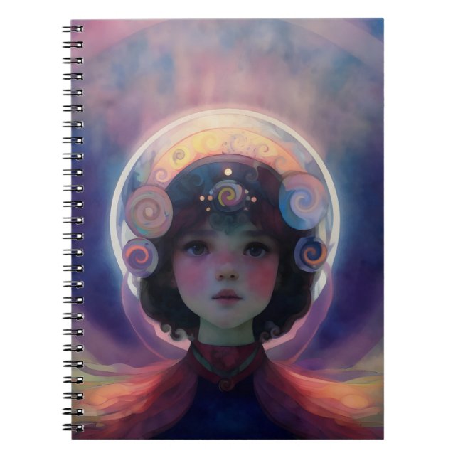Carnet Imaginaire éthérée Céleste gardien du rêve d'enfan (Devant)