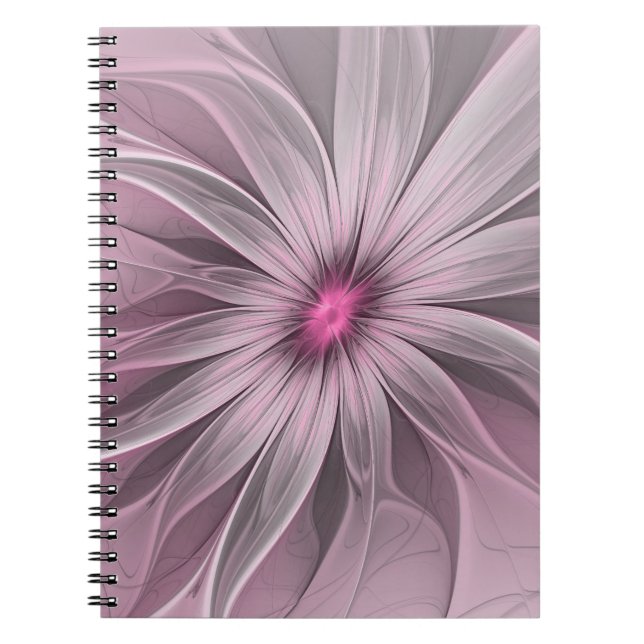Carnet Imaginaire Fleur Plum Abstrait Flore Fractal Art (Devant)