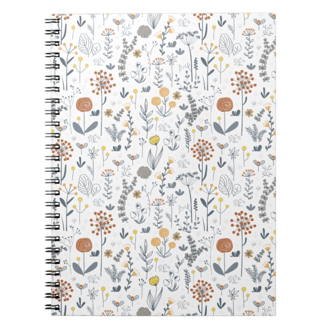 Carnet Imaginaire floral élégant (Devant)
