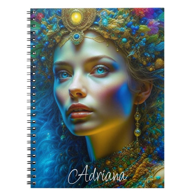 Carnet Imaginaire magique Ethéal Art Belle déesse (Devant)