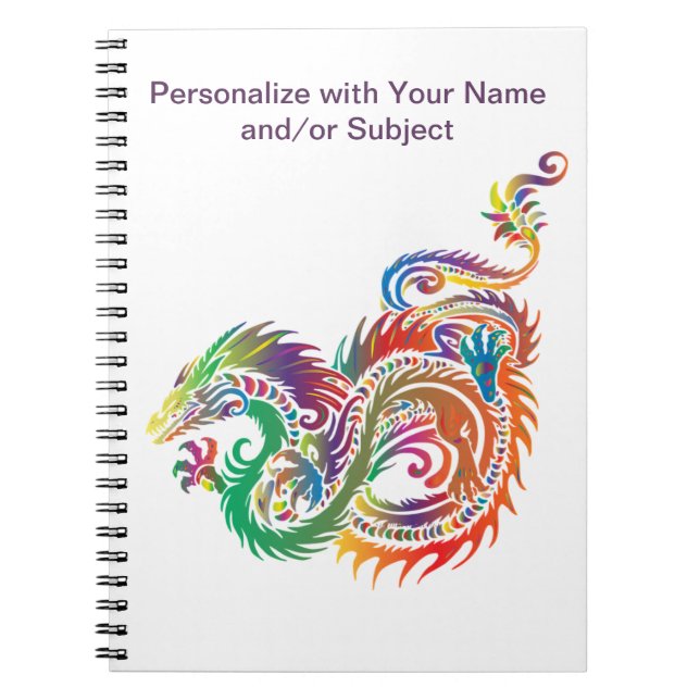 Carnet Imaginaire Mythique Dragon oeuvre Personnaliser (Devant)
