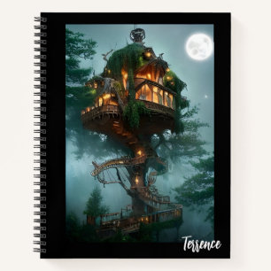 Carnet Imaginaire Tree House Digital Artwork Bullet Journ