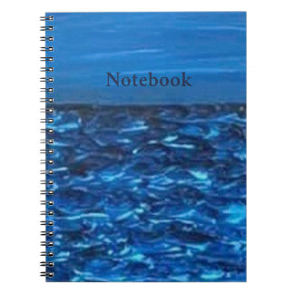 Carnet Impression d'art Texture Bleue