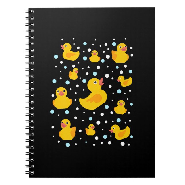 Carnet Impression de canard en caoutchouc (Devant)
