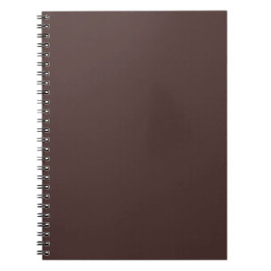 Carnet Impression de couleur unie au café de chicorée, ma