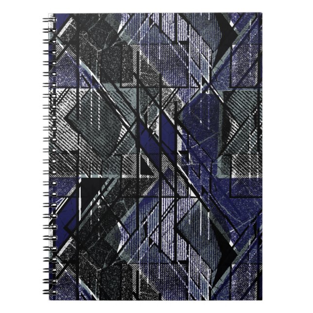 Carnet Impression de grunage géométrique (Devant)