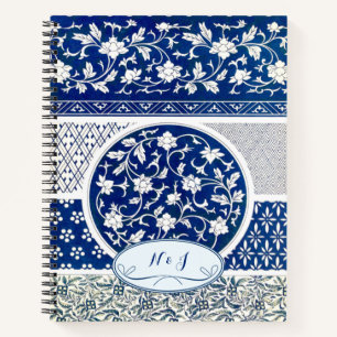 Carnet Impression d'ornement floral classique