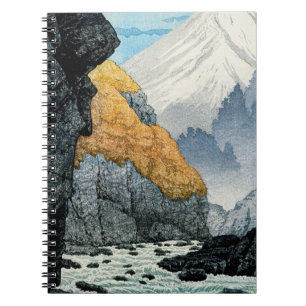Carnet Impression dynamique de la rivière Japonaise Mount