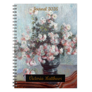 Carnet impression florale de nature morte impressionniste