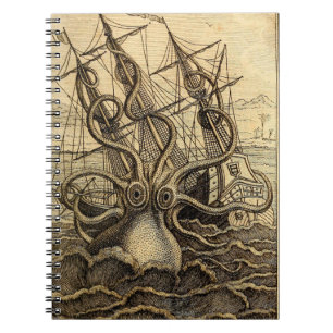 Carnet Impression Kraken Vintage