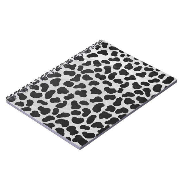 Carnet Impression noire et blanche dalmate (Côté gauche)