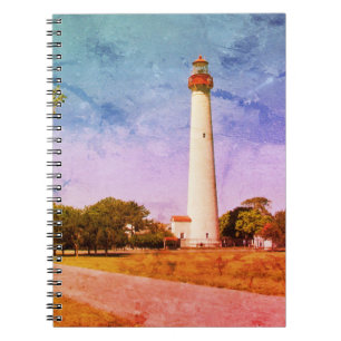 Carnet Impression sur toile du phare de Cape May