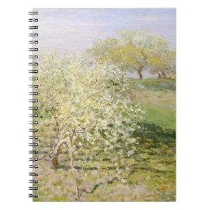 Carnet impressionniste du verger de fleurs de prin