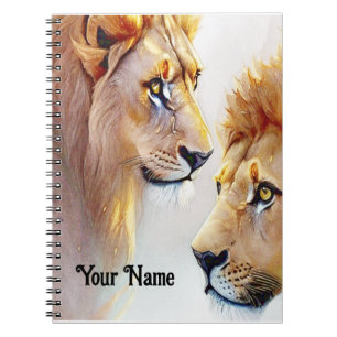 Carnet Imprimantes Lion Retro - Mur d'Art classique