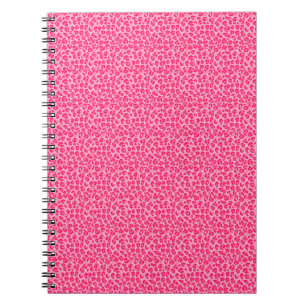 Carnet imprimé de guépard rose jungle