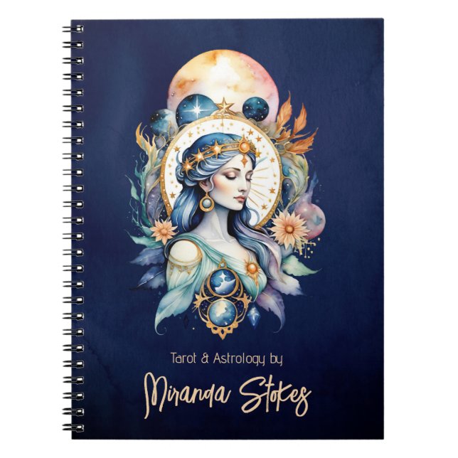 Carnet Inanna mystique Déesse étoile céleste Ciel nocturn (Devant)