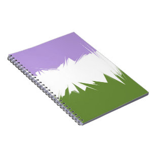 Carnet Indicateur de la fierté de la genderqueer Abstrait