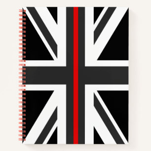 Carnet Indicateur de la ligne rouge mince Royaume-Uni
