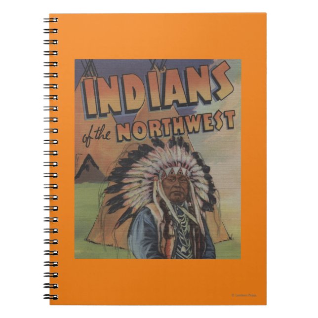Carnet Indiens du Nord-Ouest - Indian Chief & Teepee (Devant)