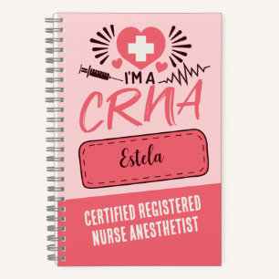 Carnet Infirmière certifiée CRNA Infirmière certifiée Ane