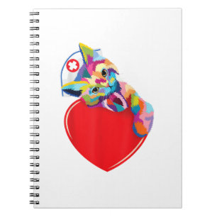 Carnet Infirmière Chat Chemise Femmes Hommes Amoureux des