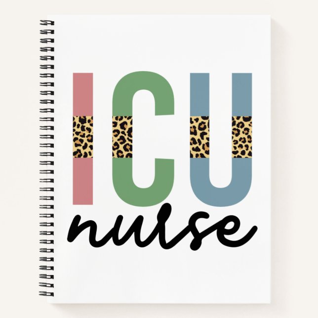 Carnet Infirmière de l'ICU Cheetah RN Infirmière Apprécia (Devant)