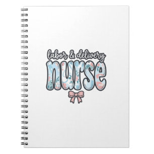 Carnet Infirmière en salle d'accouchement Chemise florale