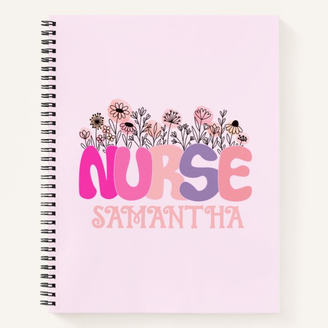 Carnet Infirmière florale (Devant)