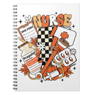 Carnet Infirmière Halloween mignonne Automne