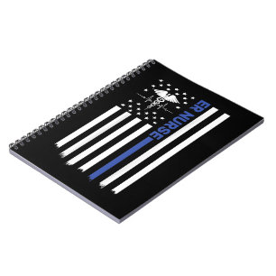Carnet infirmière infirmière américaine drapeau infirm