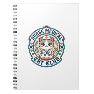 Carnet Infirmière médicale chat drôle conception amateur