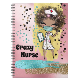 Carnet Infirmière mignonne avec masque confetti parties s