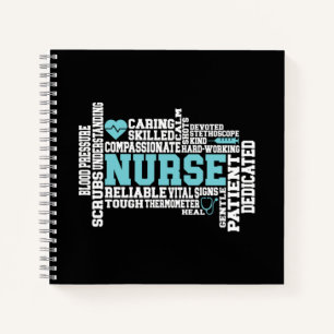 Carnet Infirmière mignonne RN LVN École d'infirmières Méd