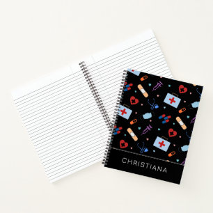 Carnet Infirmière RN personnalisée Docteur Motif Médica