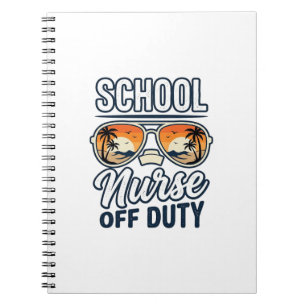 Carnet Infirmière scolaire hors service chemise de lunett