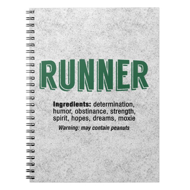 Carnet Ingredients runner (Devant)