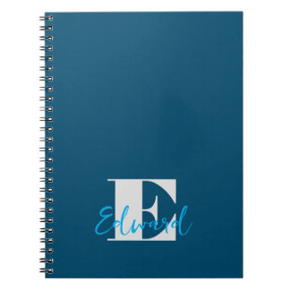 Carnet Initiale + Nom Personnalisé - Facile à Customiser