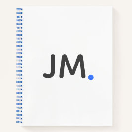 Carnet Initiales en gras modernes | Striking Statement Fu